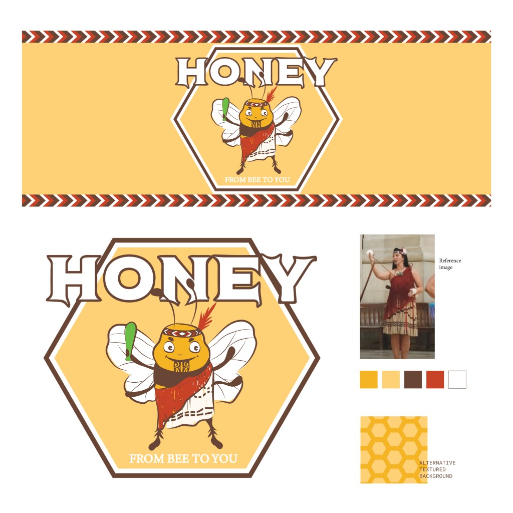 Honey jar label design - By Paige Critchley Designs