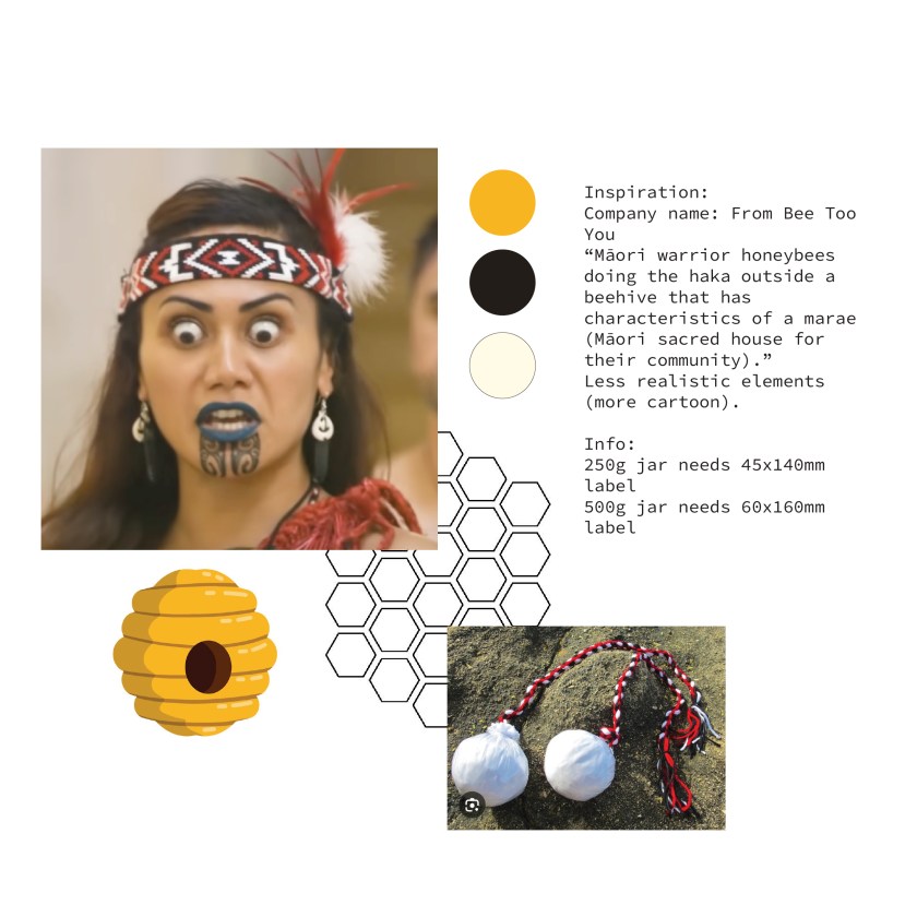 Honey jar label design - By Paige Critchley Designs