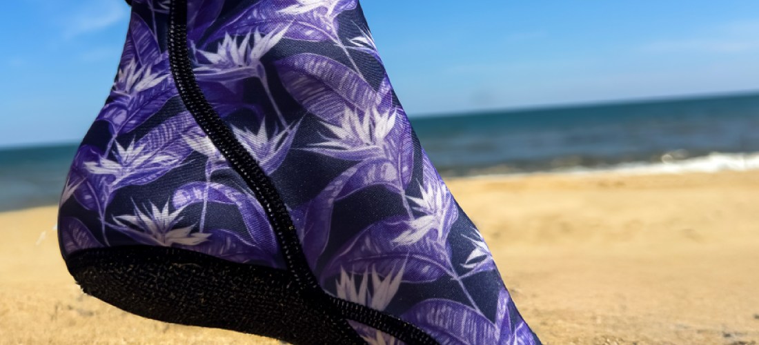 Print design inspired by the bird of paradise plant for ShocSox. Designed by paigecritchley.com