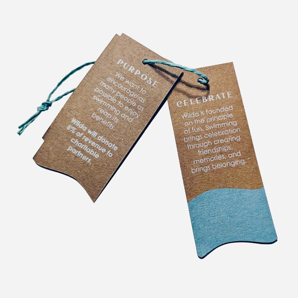 Swing tag design for Wilda.