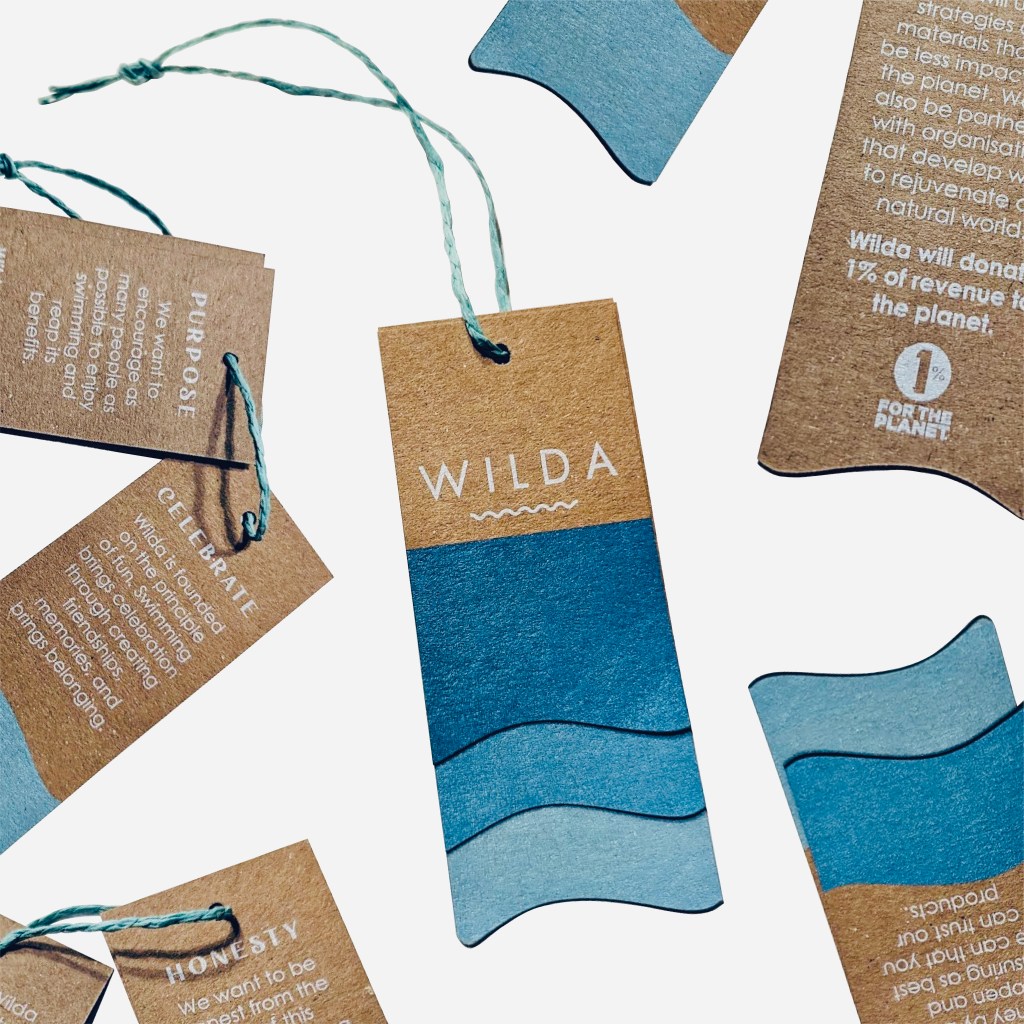 Swing tag design for Wilda.