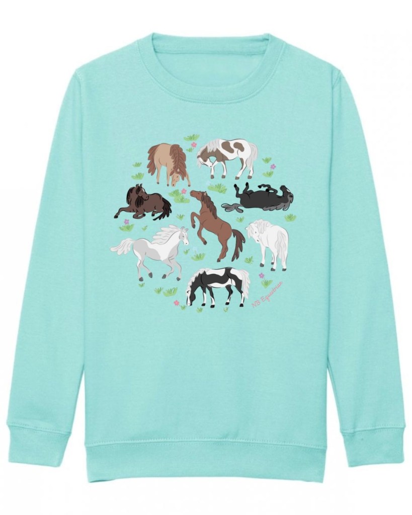 Horses illustration for NB Equestrian