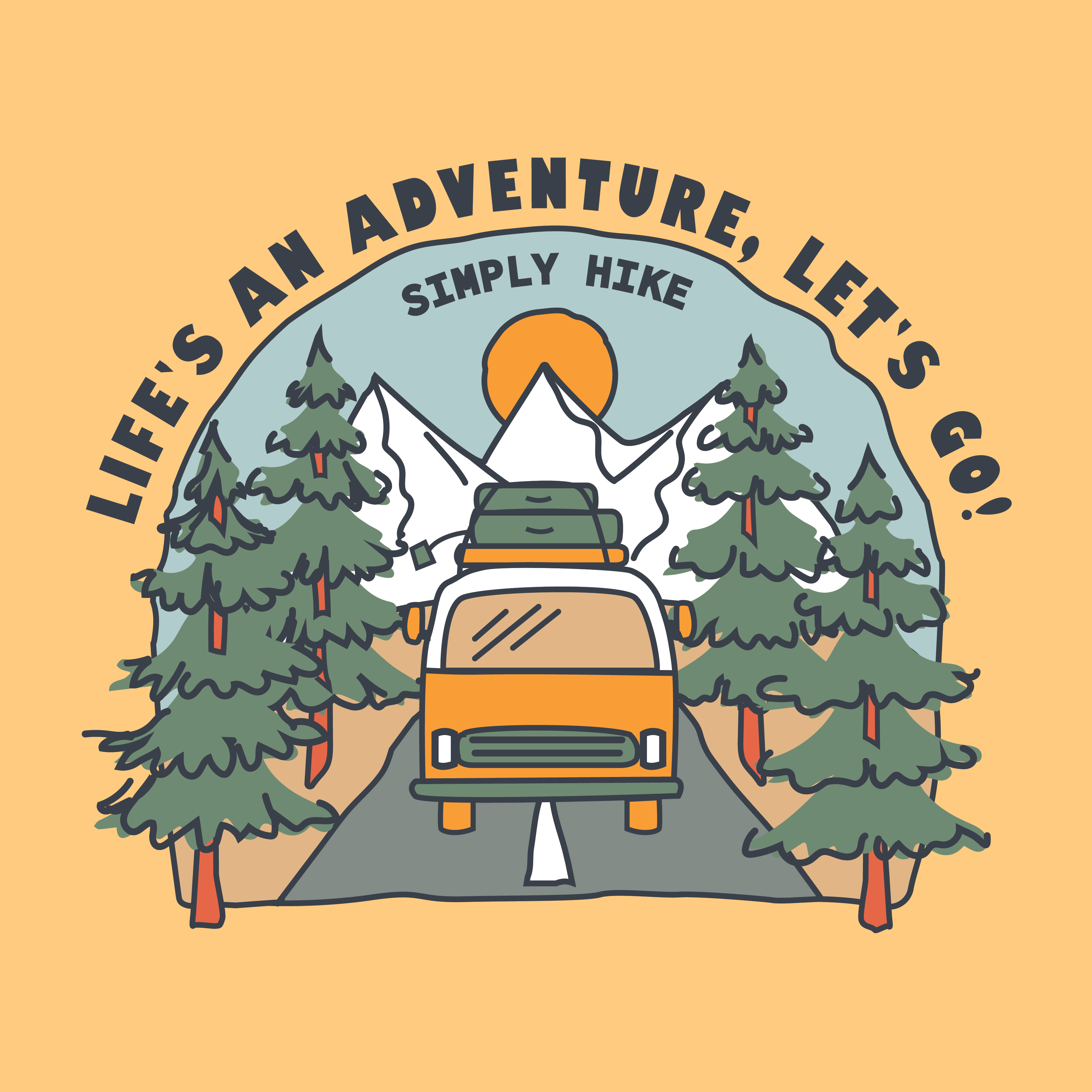 Graphic artwork for Simply Hike