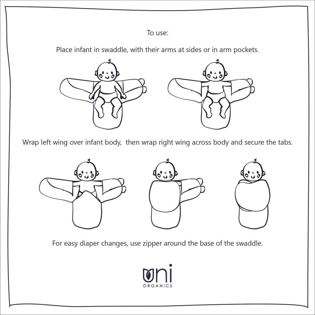 Instructions for swaddle