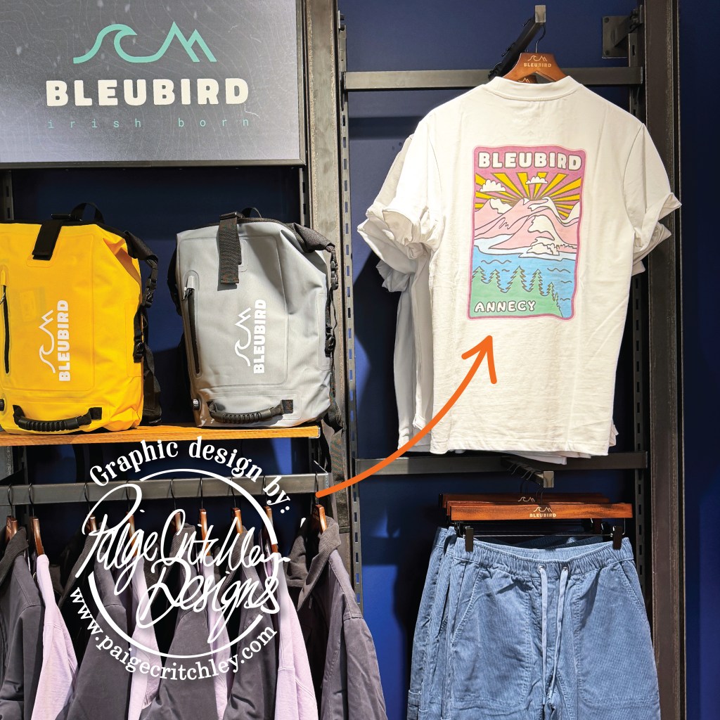 Annecy location graphic for Bleubird by paigecritchley.com