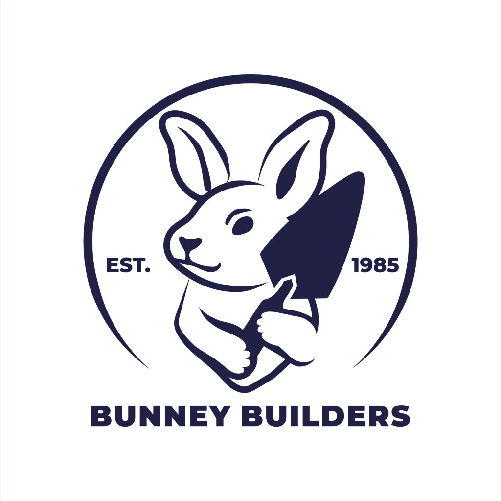 Logo for construction business: Bunney Builders.
