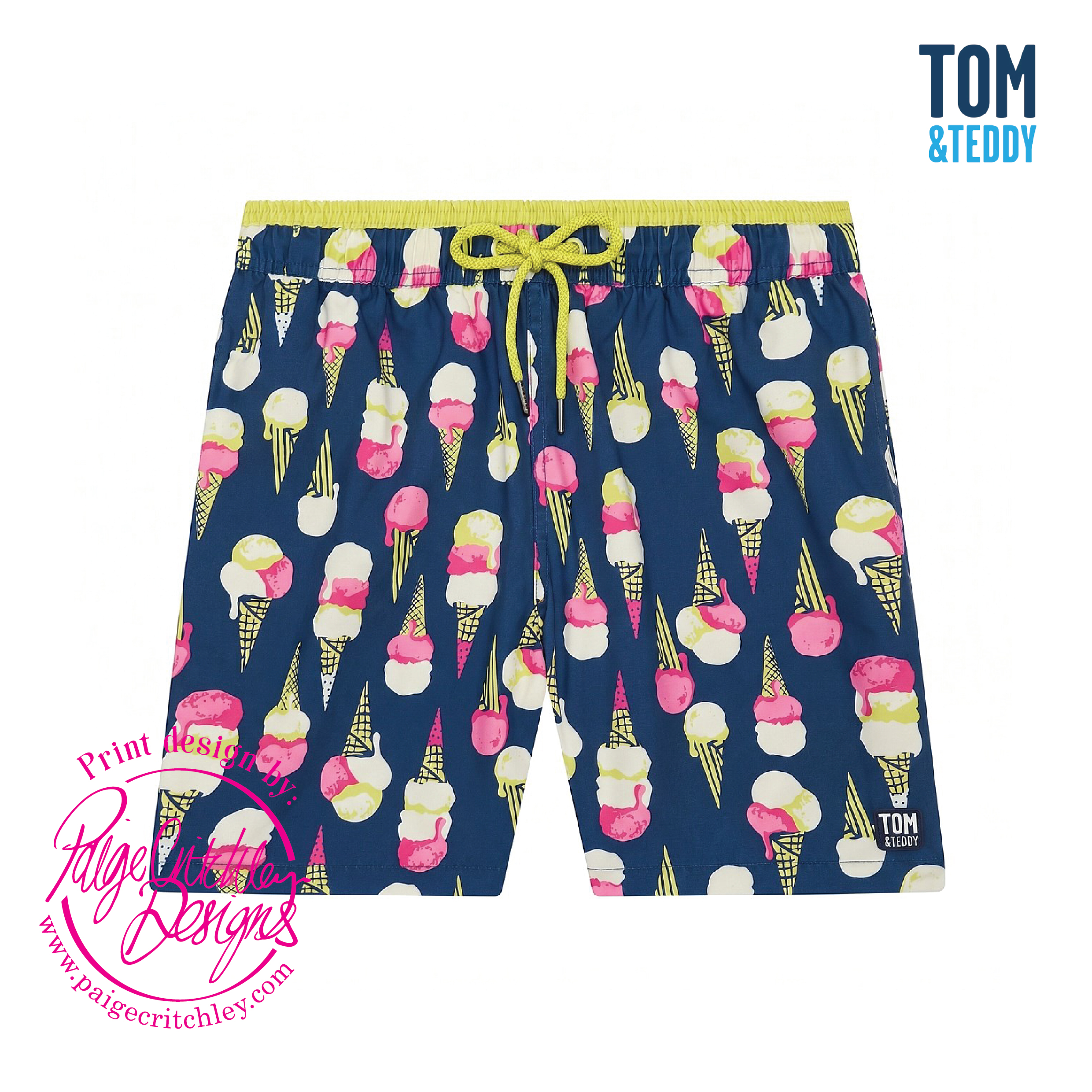 'Gelato' print design by paigecritchley.com for Tom & Teddy brand