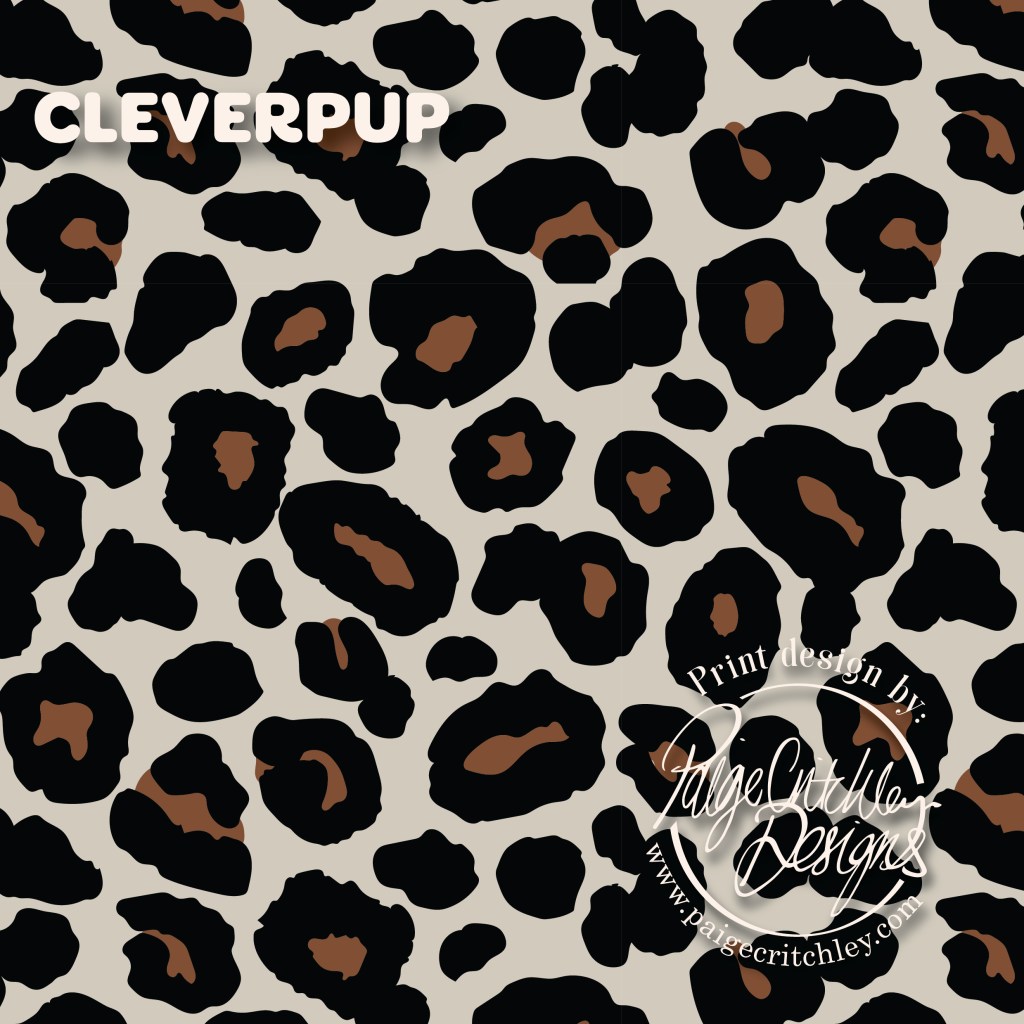 Leopard spot print for Cleverpup. Designed by paigecritchley.com Print Designer