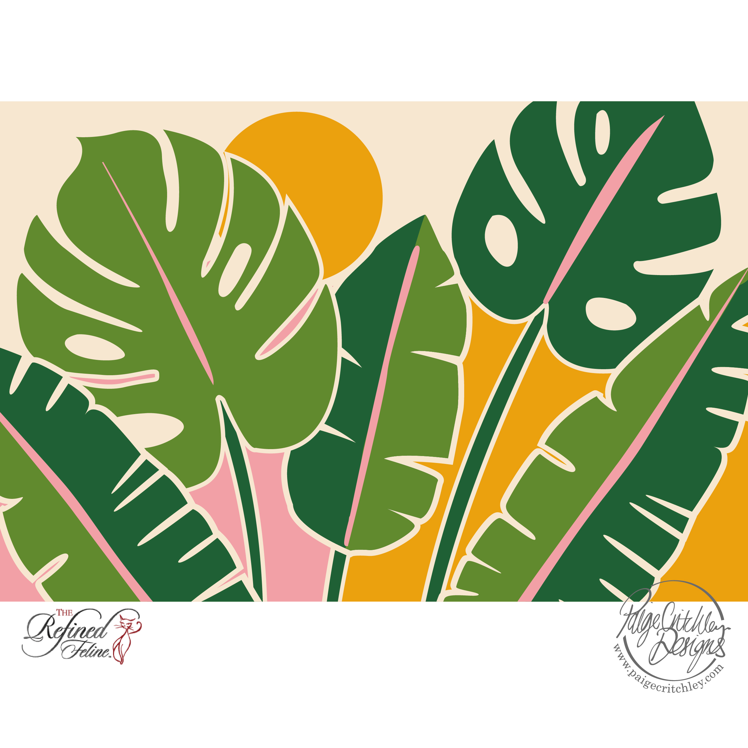 Cat furniture artwork for The Refined Feline - designed by paigecritchley.com