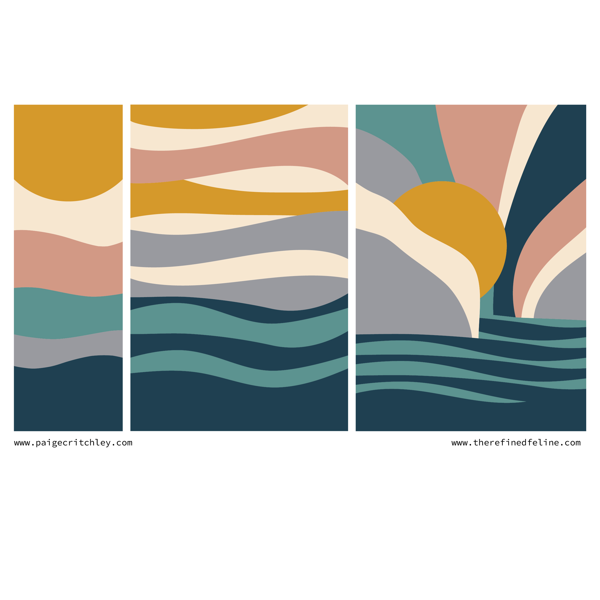 Cat furniture artwork for The Refined Feline - designed by paigecritchley.com