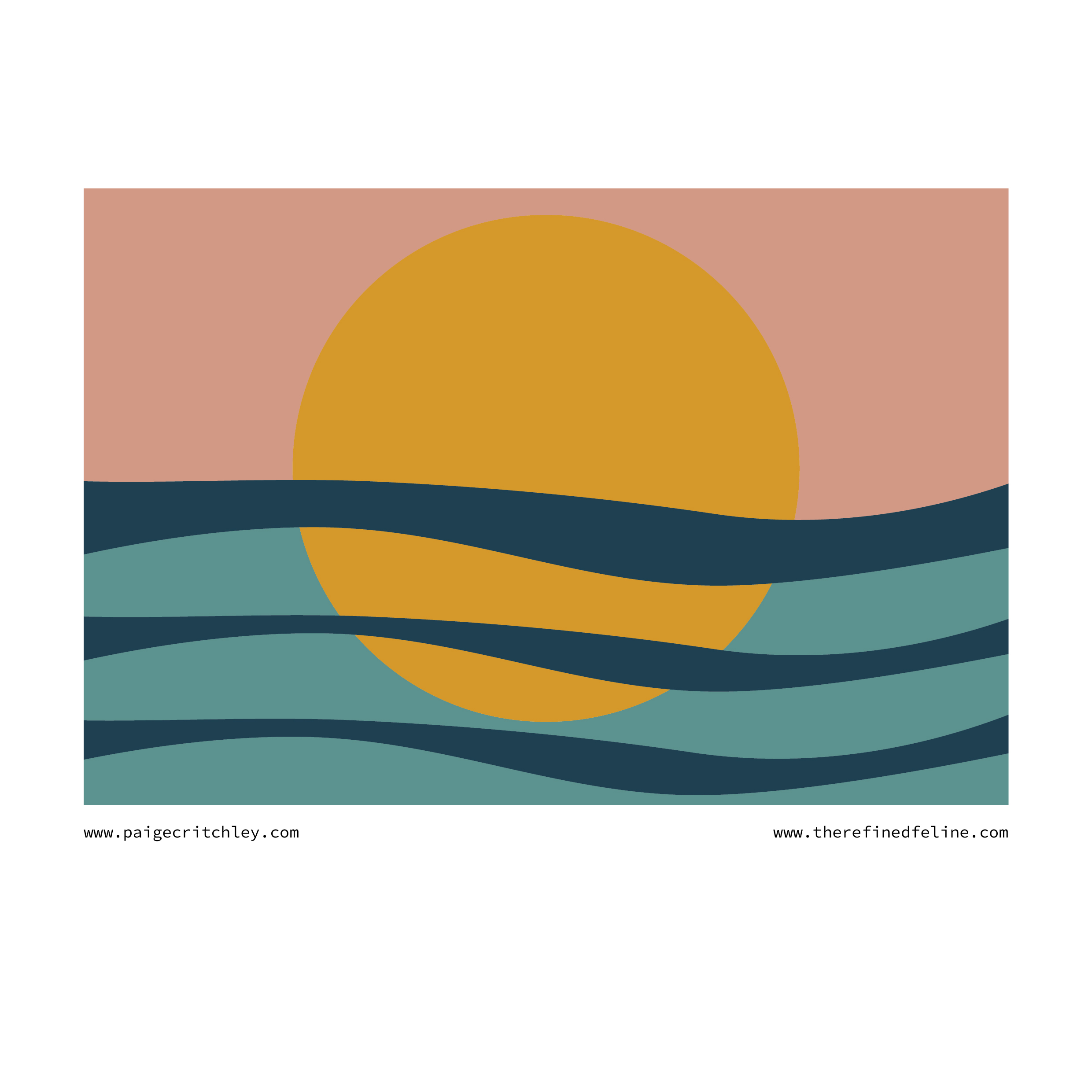 Cat furniture artwork for The Refined Feline - designed by paigecritchley.com