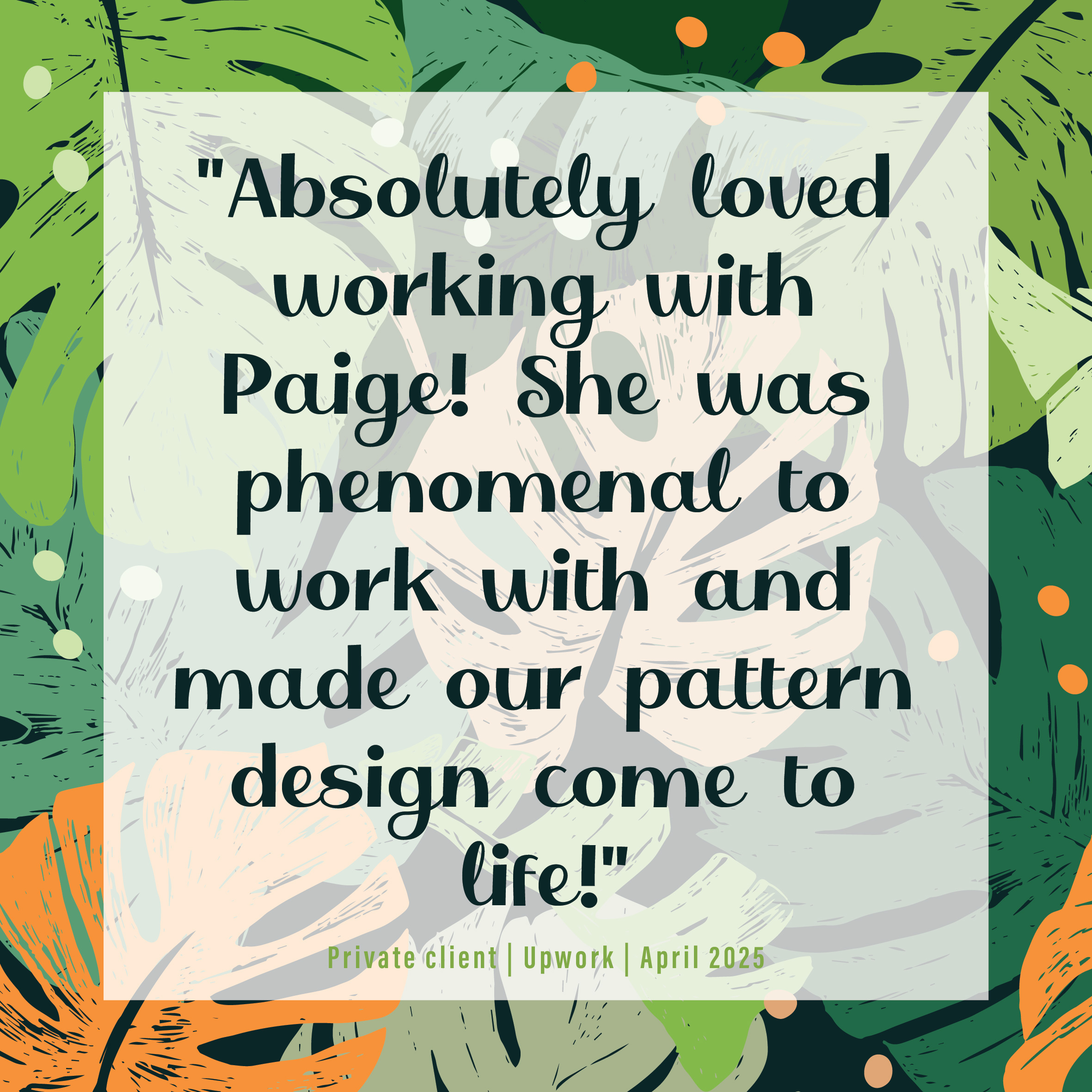 review 3rd April Paige Critchley Designs