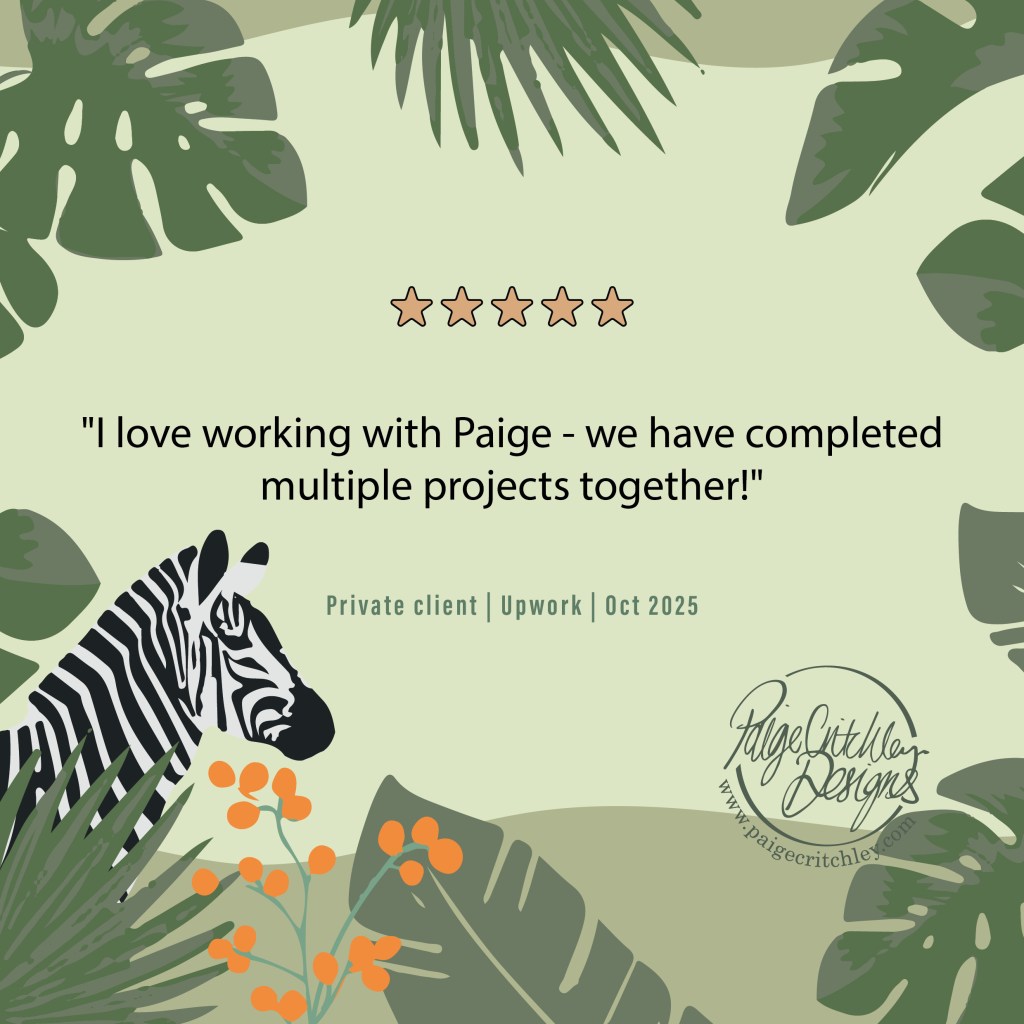 reviews from clients on Upwork. paigecritchley.com