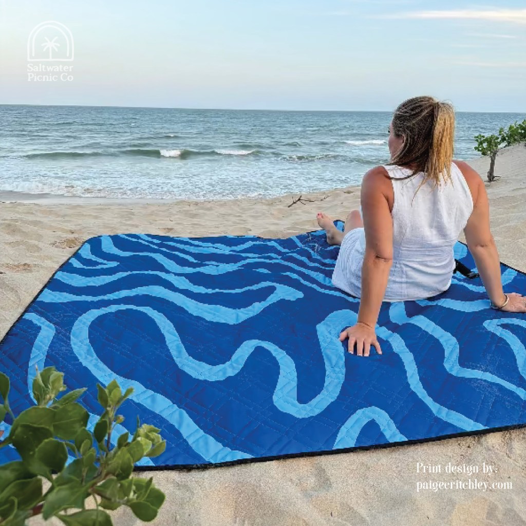 Ocean ripple print designed by paigecritchley.com