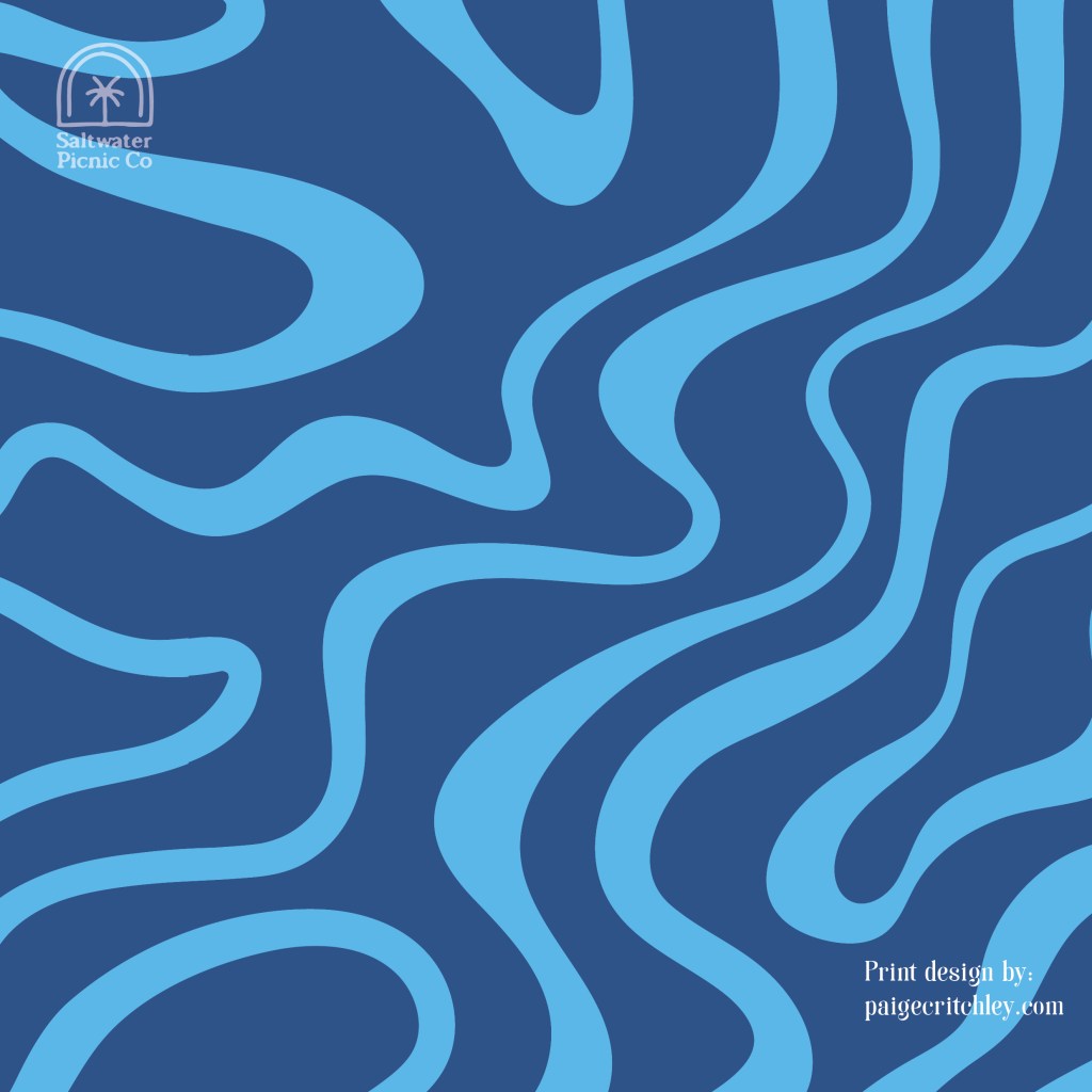 Ocean ripple print designed by paigecritchley.com