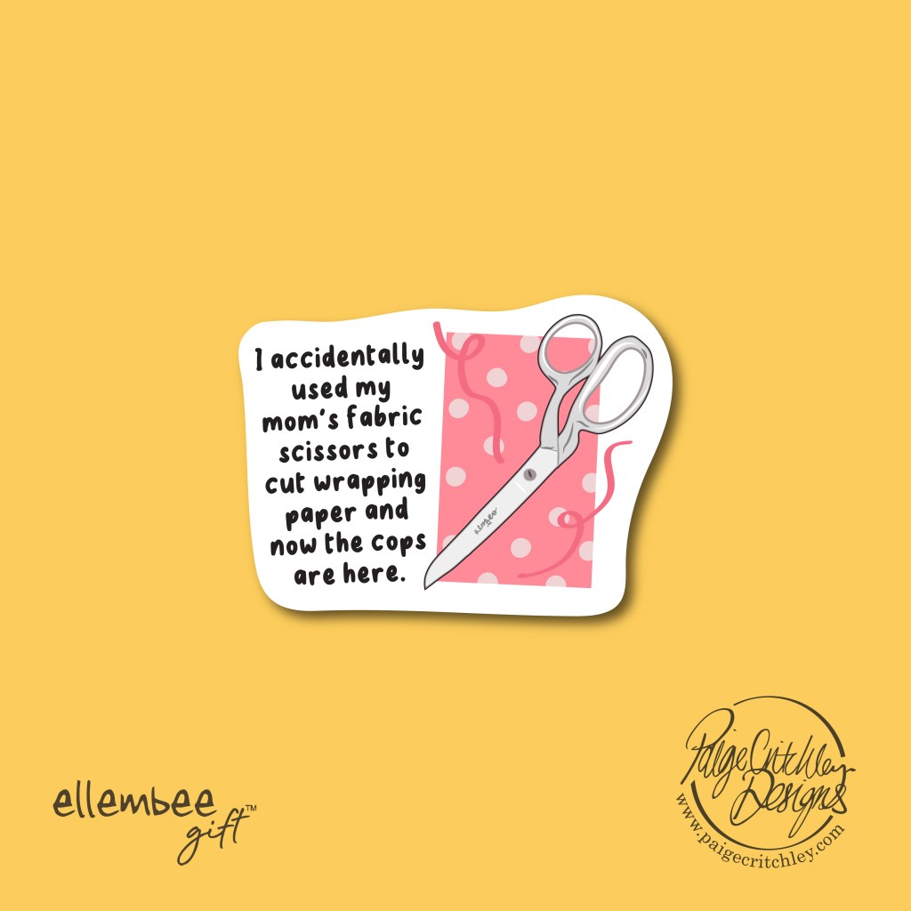 Sticker designs for Ellembee gift. Designed by paigecritchley.com
