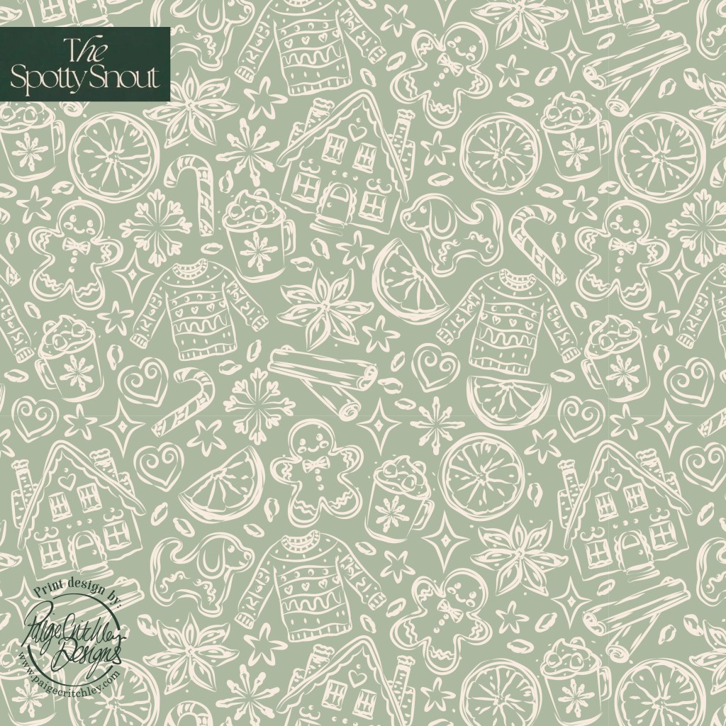 Skiing dogs design for The Spotty Snout. Print design by paigecritchley.com