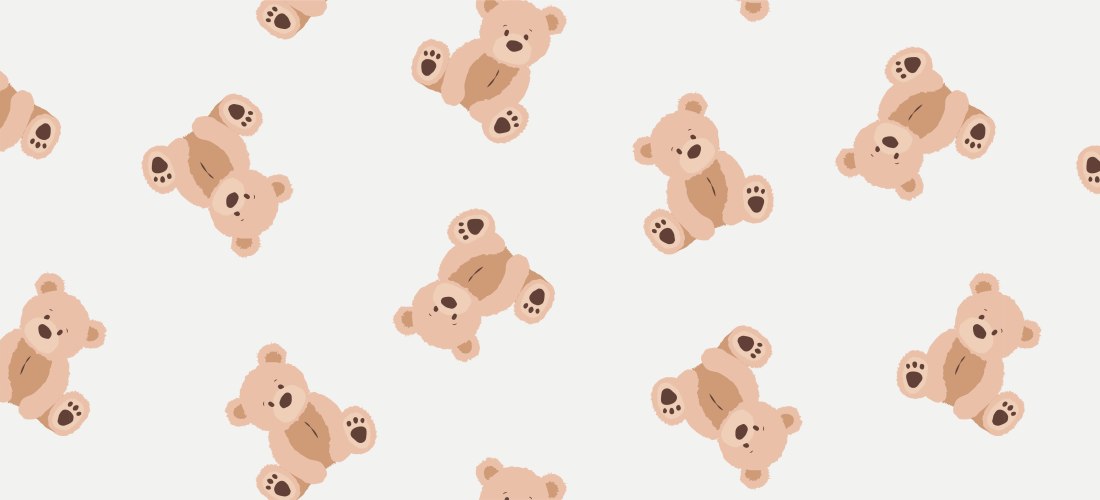 Teddy bear print for Bianca and Bear