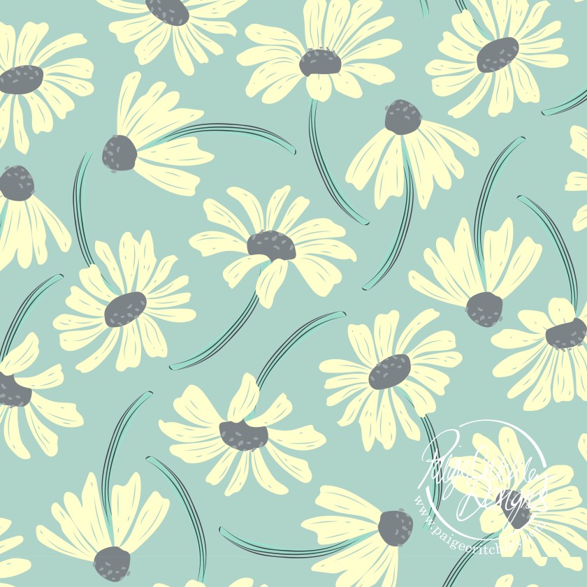 Abstract daisy print - Paige Critchley Designs
