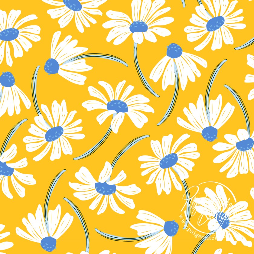 Abstract daisy print - Paige Critchley Designs