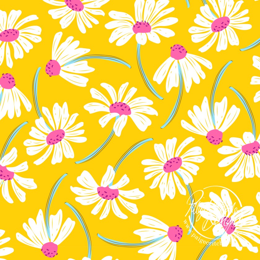 Abstract daisy print - Paige Critchley Designs
