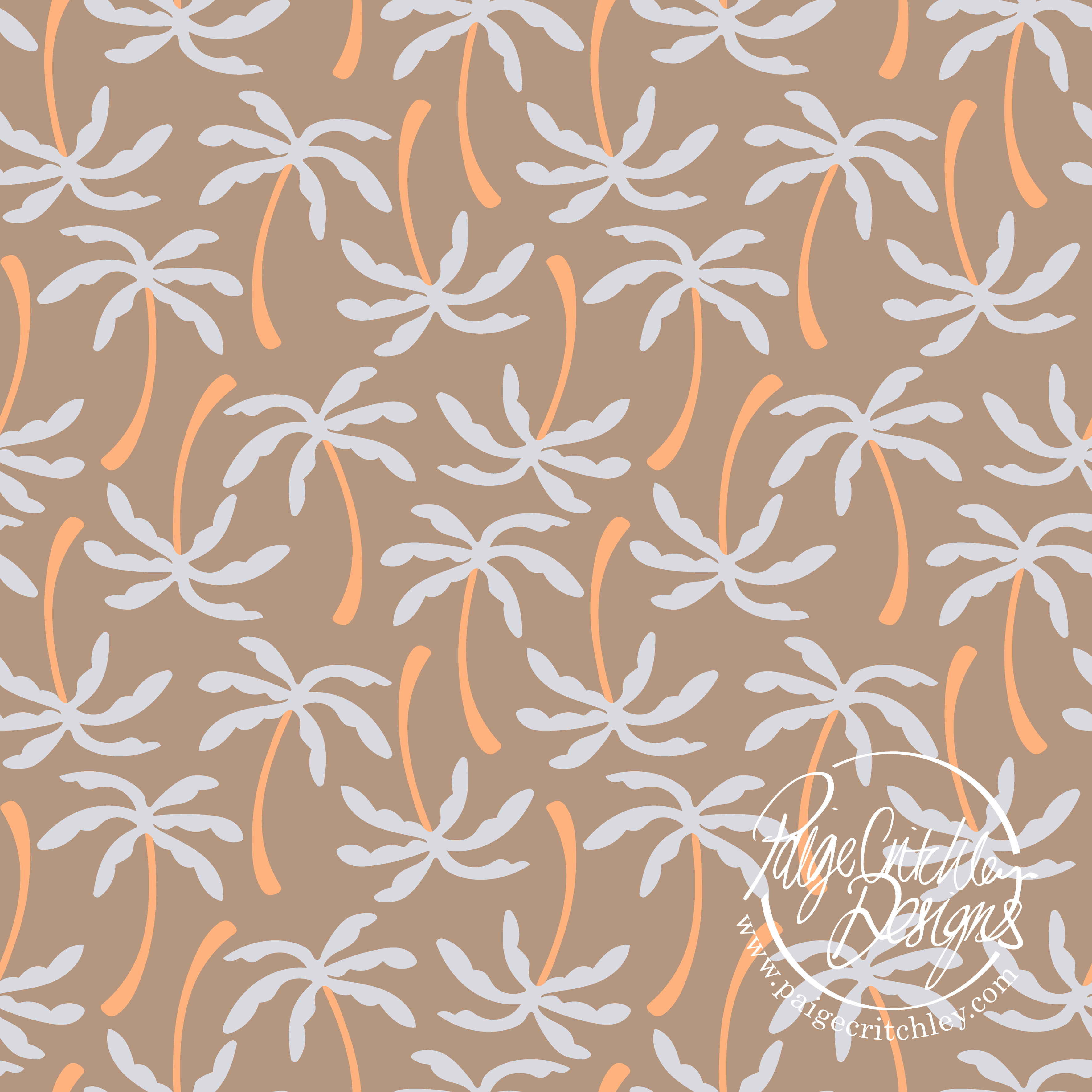 Palm trees print by Paige Critchley Designs