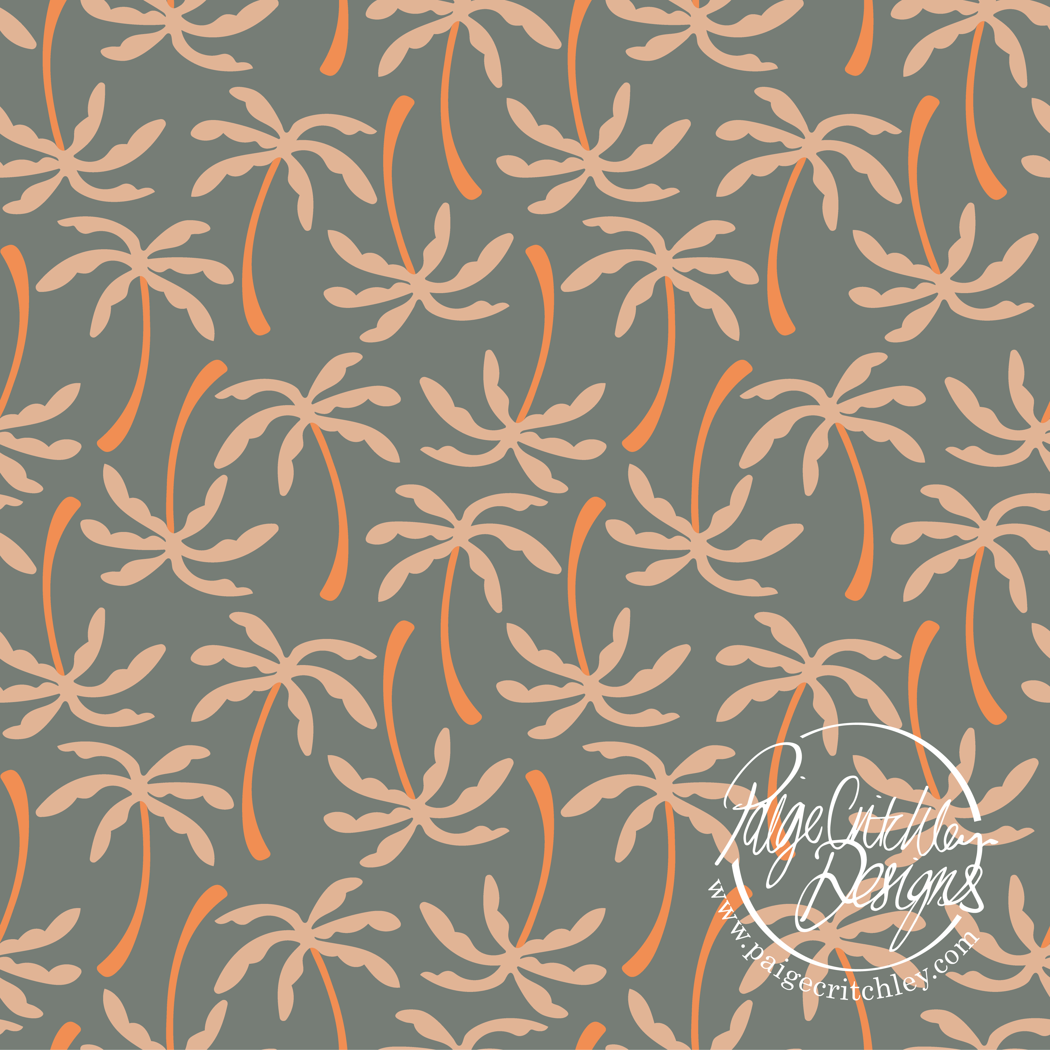 Palm trees print by Paige Critchley Designs