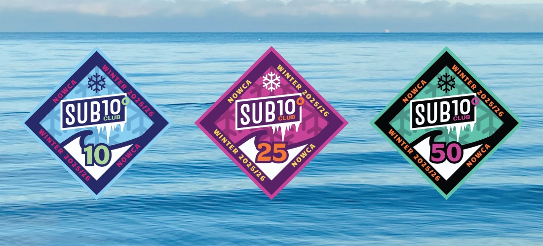 NOWCA Sub10 Club badges - designed by paigecritchley.com