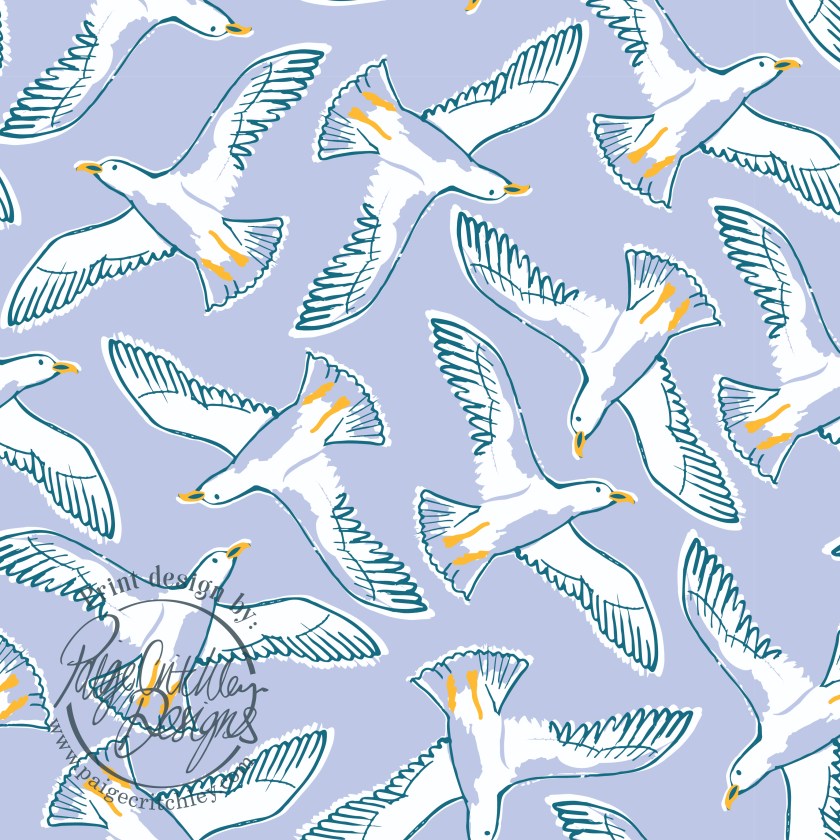 seagulls print by paigecritchley.com available to purchase non-exclusively.