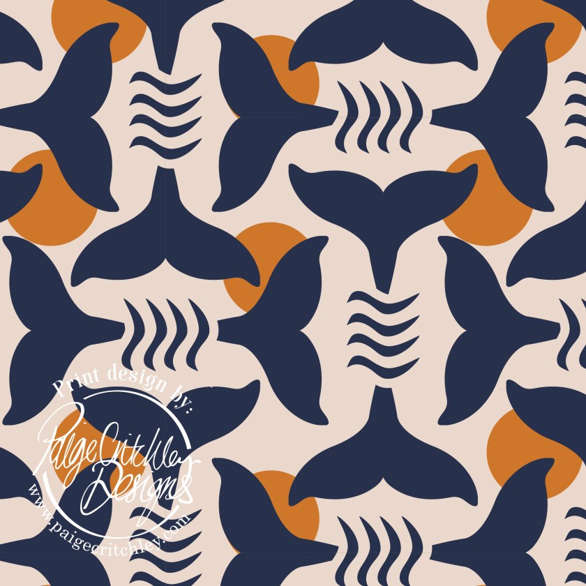 Whale tail repeatable surface pattern by paigecritchley.com
