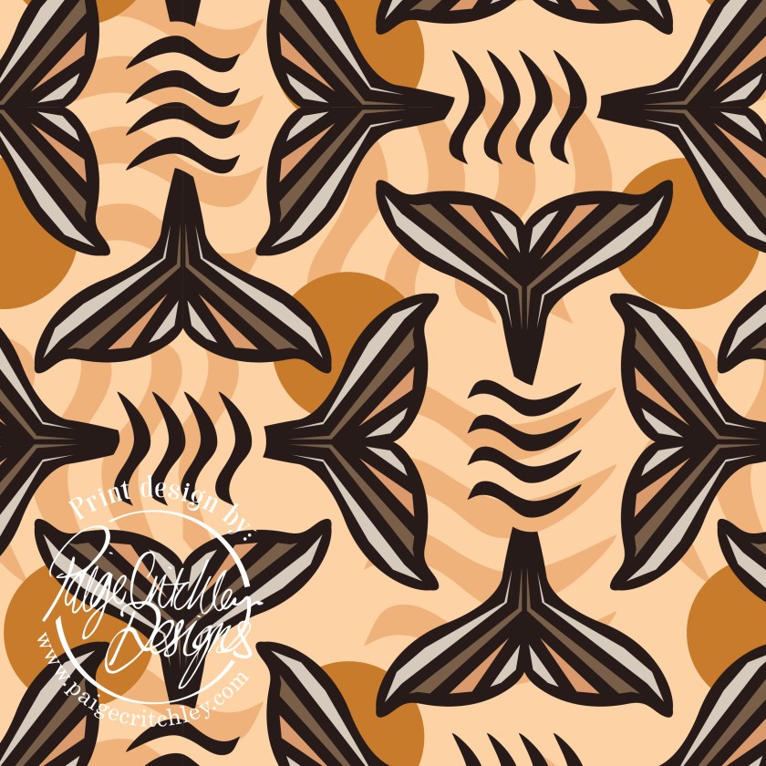 Whale tail repeatable surface pattern by paigecritchley.com