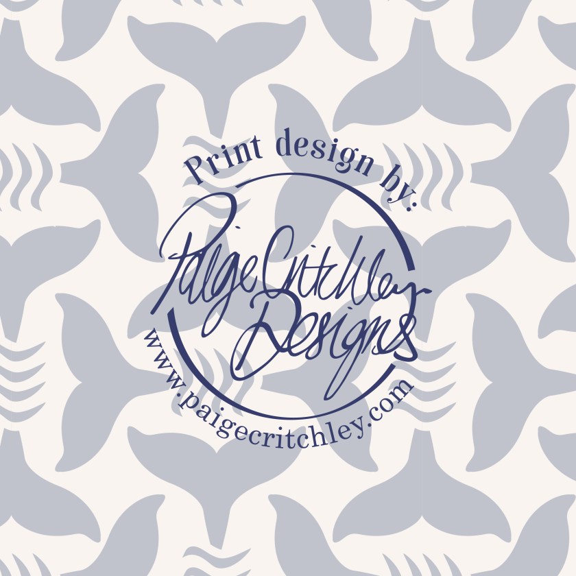 Whale tail repeatable surface pattern by paigecritchley.com