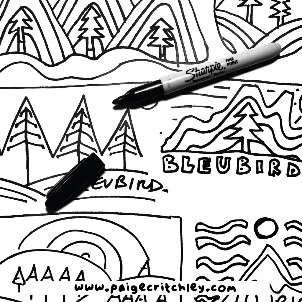 Graphic for Bleubird. Rainbow Arch. By paigecritchley.com