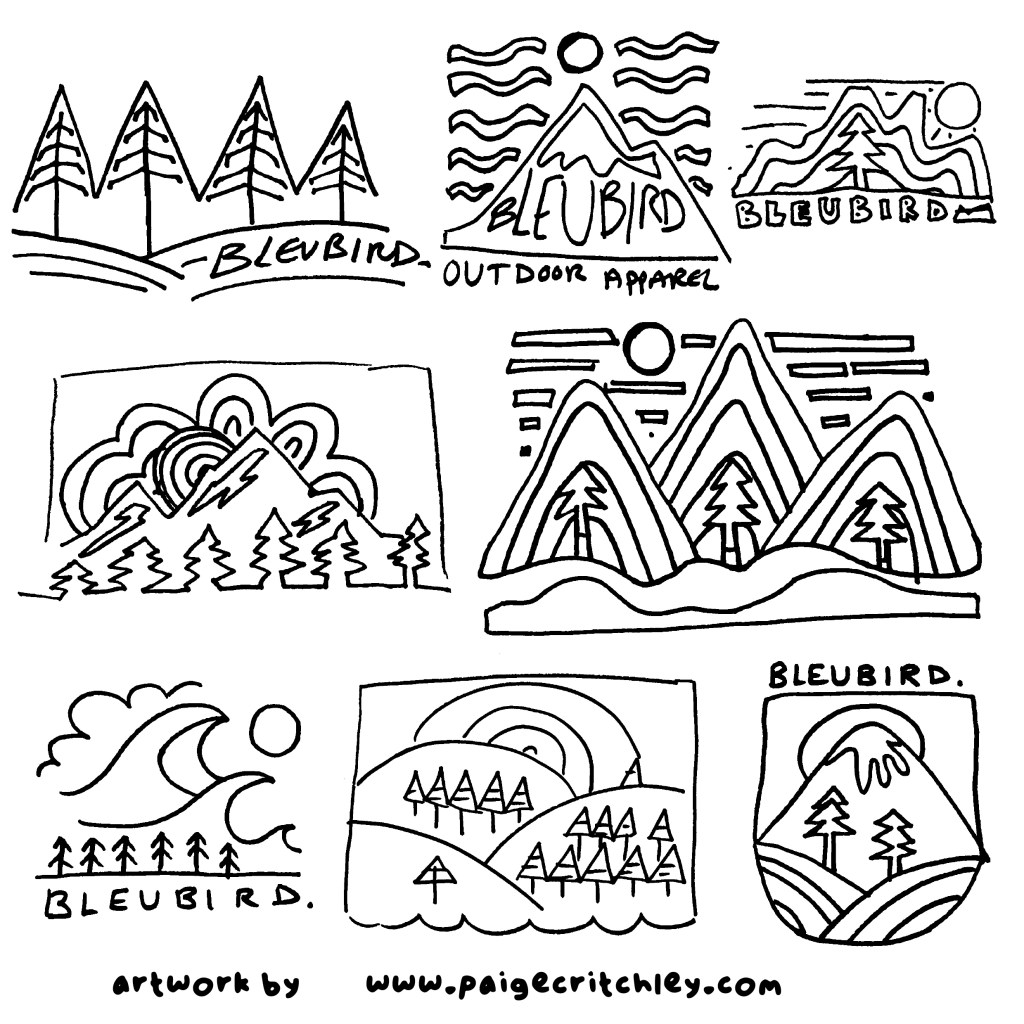 Graphic for Bleubird. Rainbow Arch. By paigecritchley.com