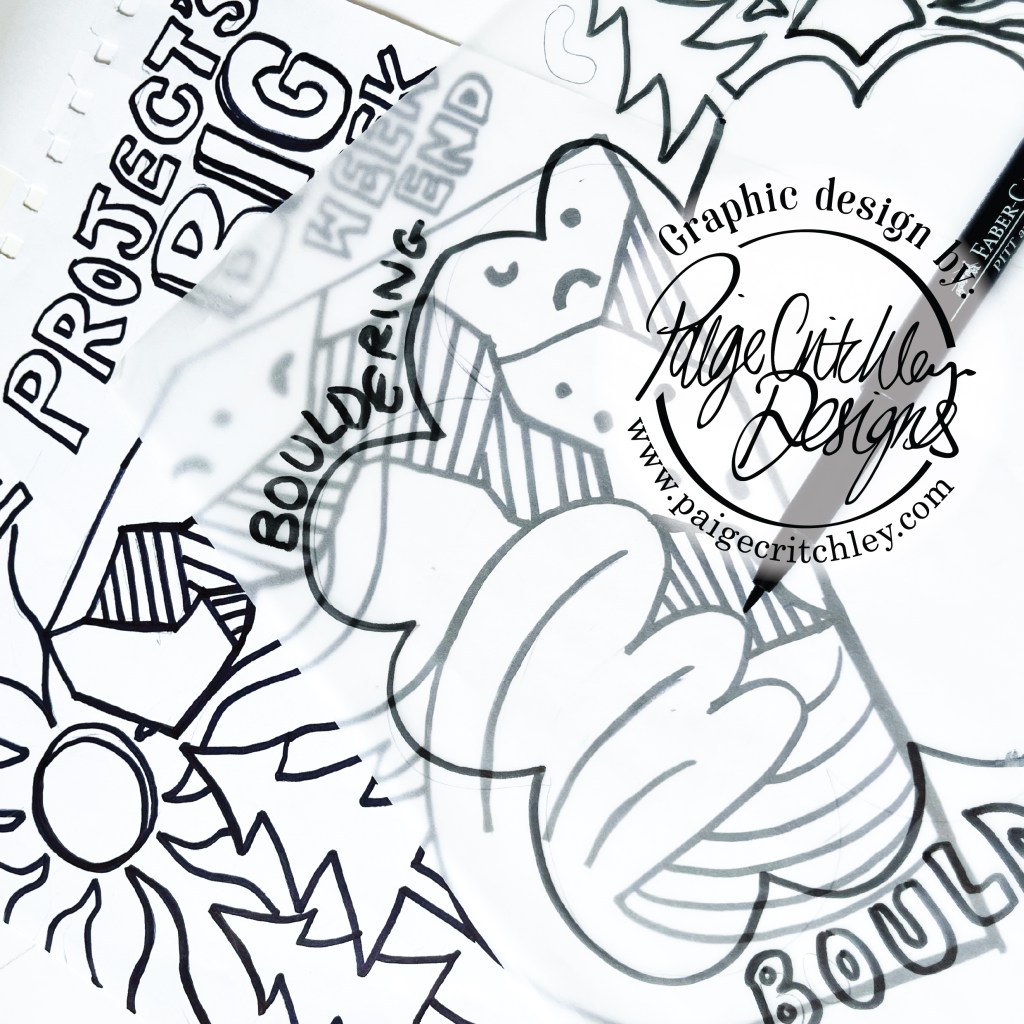 The projects big weekend poster design by paigecritchley.com