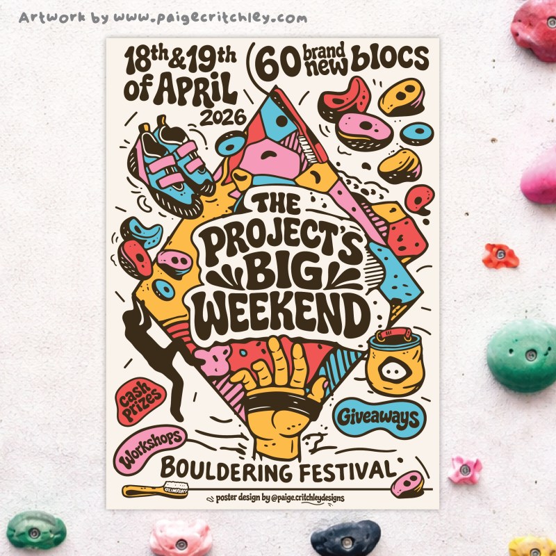 The projects big weekend poster design by paigecritchley.com