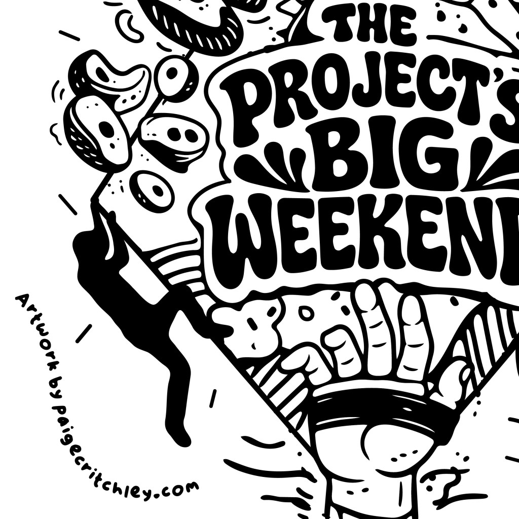 The projects big weekend poster design by paigecritchley.com